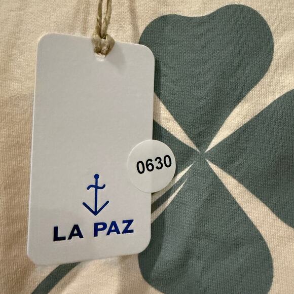 Mother La Paz Cunha Sweatshirt Lucky Ecru White Size M NWT - Picture 9 of 9